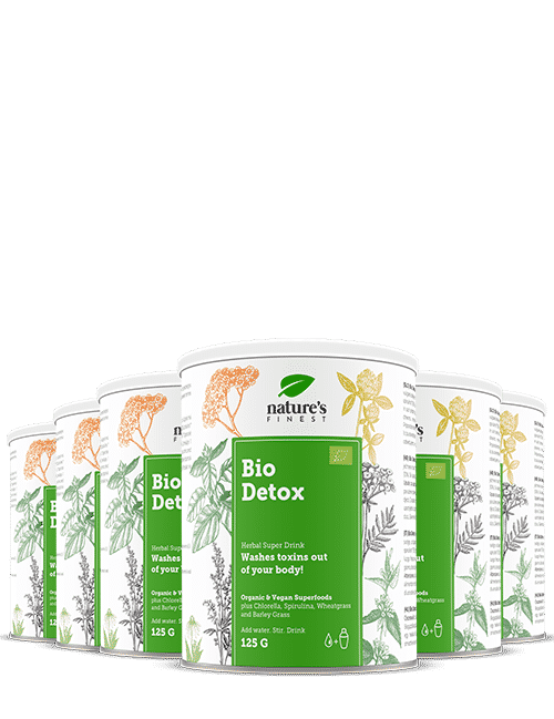 100% Biologische Detox-Getränkemischung | 6x Bio Detox® von Nature's Finest | Chlorella, Spirulina, Lucuma | Beste Detox-Produkte in Deutschland.