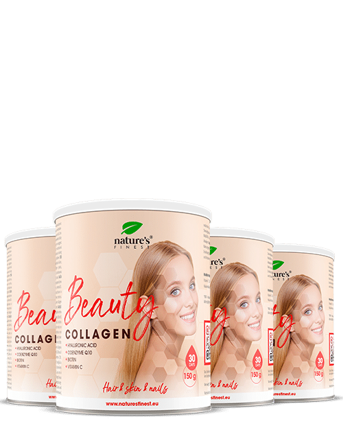 100% Reines Kollagen | 4x Beauty Collagen mit Hyaluron | Bester Kollagen-Drink-Mix in Deutschland | von Nature's Finest.