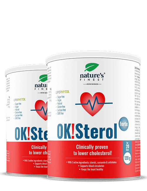 OK Sterol Forte: Natürliche Unterstützung des Cholesterinspiegels mit Artischocke und Kurkuma Packung.