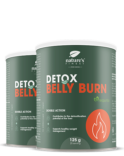 Detox Belly Burn 1+1 KOSTENLOS | Abnehmen | Hartnäckiges Bauchfett beseitigen | Leberentgiftung | Mariendistel | Artischocke, Chlorella | 250g.